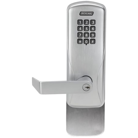 Schlage Electronics Standalone Keypad Programmable Electronic Lock Rim Exit Trim Classroom / Storeroom Keypad Rhodes Lev CO100993R70KPRHO626B